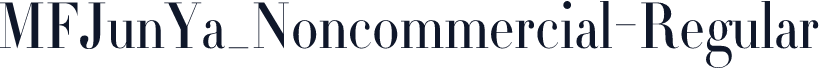 MFJunYa_Noncommercial-Regular