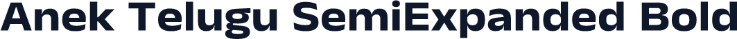 Anek Telugu SemiExpanded Bold
