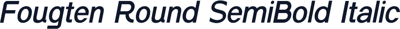 Fougten Round SemiBold Italic