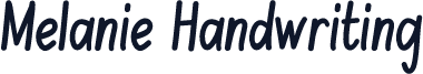 Melanie Handwriting