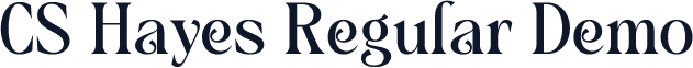 CS Hayes Regular Demo