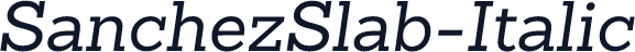 SanchezSlab-Italic