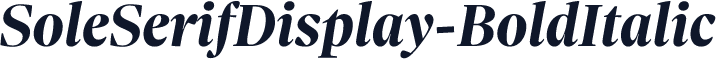 SoleSerifDisplay-BoldItalic