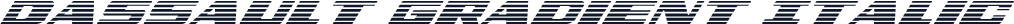 Dassault Gradient Italic
