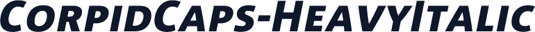 CorpidCaps-HeavyItalic