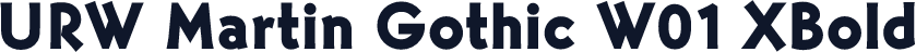 URW Martin Gothic W01 XBold