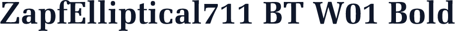 ZapfElliptical711 BT W01 Bold