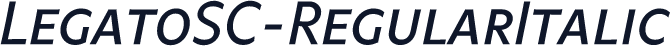 LegatoSC-RegularItalic
