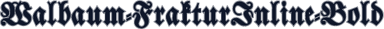 Walbaum-FrakturInline-Bold