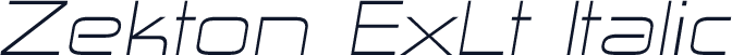 Zekton ExLt Italic