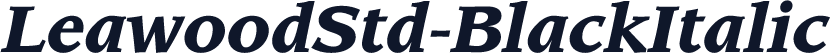 LeawoodStd-BlackItalic