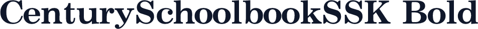 CenturySchoolbookSSK Bold