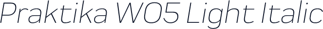 Praktika W05 Light Italic
