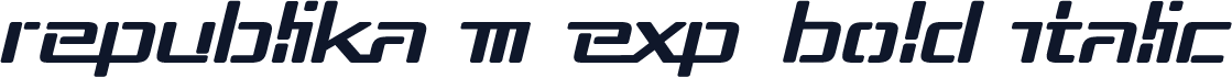 Republika III Exp Bold Italic