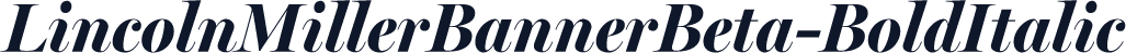 LincolnMillerBannerBeta-BoldItalic