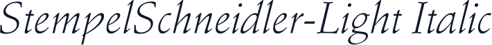 StempelSchneidler-Light Italic