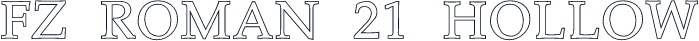 FZ ROMAN 21 HOLLOW