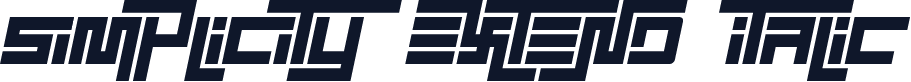 Simplicity Extend Italic