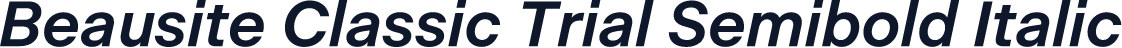 Beausite Classic Trial Semibold Italic