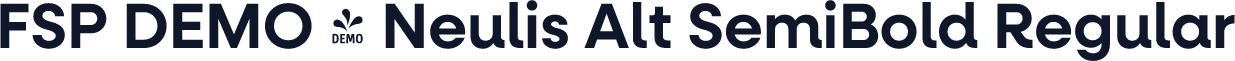 FSP DEMO - Neulis Alt SemiBold Regular