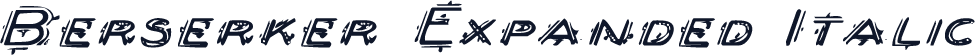 Berserker Expanded Italic