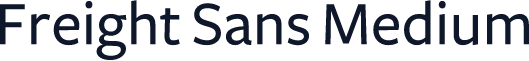 Freight Sans Medium