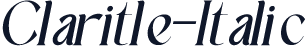 Claritle-Italic