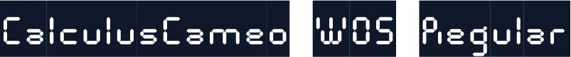 CalculusCameo W05 Regular