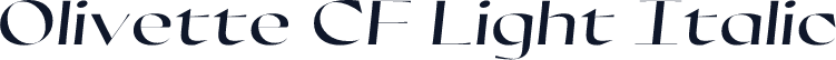 Olivette CF Light Italic