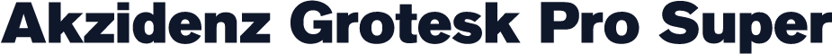 Akzidenz Grotesk Pro Super