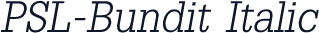 PSL-Bundit Italic