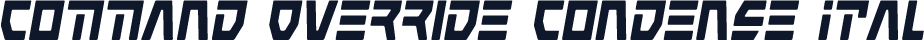 Command Override Condense Ital