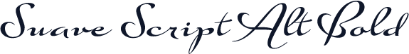 Suave Script Alt Bold