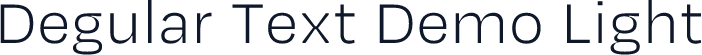 Degular Text Demo Light