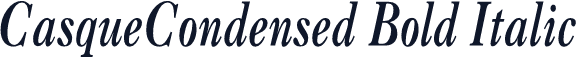 CasqueCondensed Bold Italic