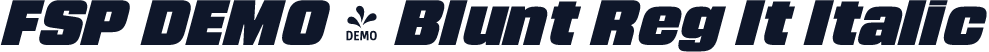 FSP DEMO - Blunt Reg It Italic