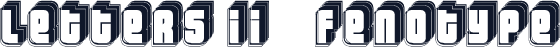 Letters II "Fenotype"