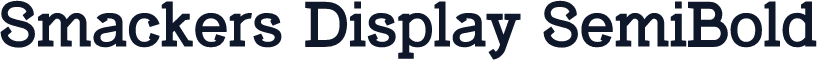 Smackers Display SemiBold