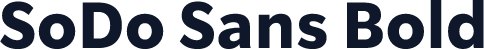 SoDo Sans Bold
