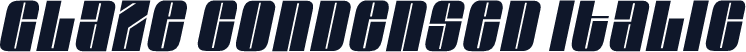 Glaze Condensed Italic