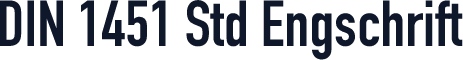DIN 1451 Std Engschrift