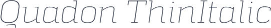 Quadon ThinItalic