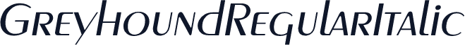 GreyhoundRegularItalic