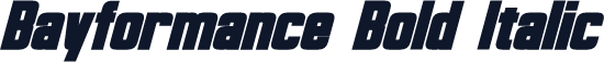 Bayformance Bold Italic