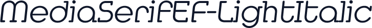 MediaSerifEF-LightItalic