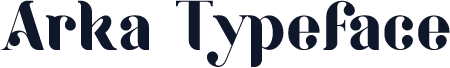 Arka Typeface