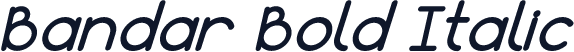 Bandar Bold Italic