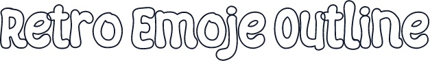 Retro Emoje Outline