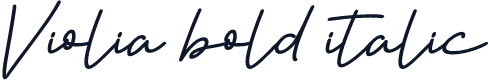 Violia bold italic