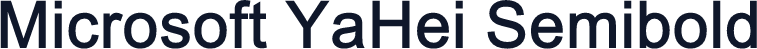 Microsoft YaHei Semibold